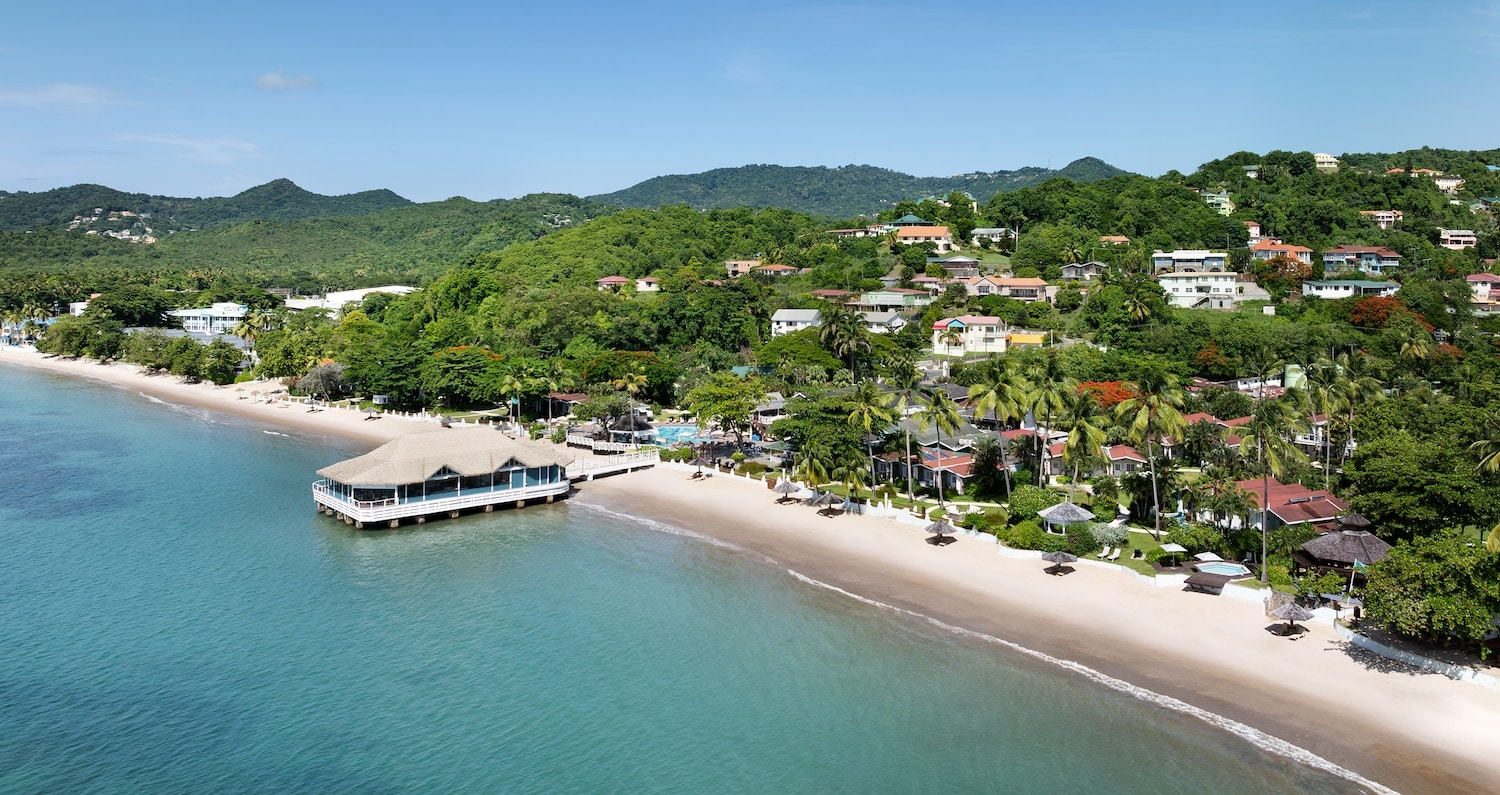 Sandals Halcyon Beach, Saint Lucia, from above